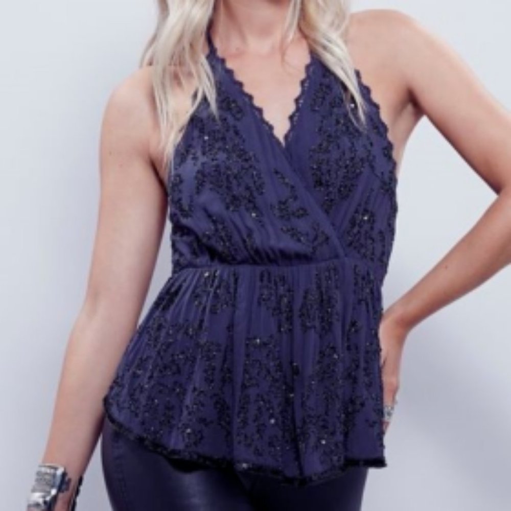 Free People Make You Mine Embellished Tank Top